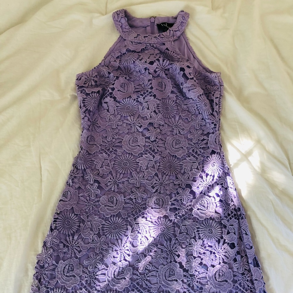 Lavender Love Poem Lace Dress